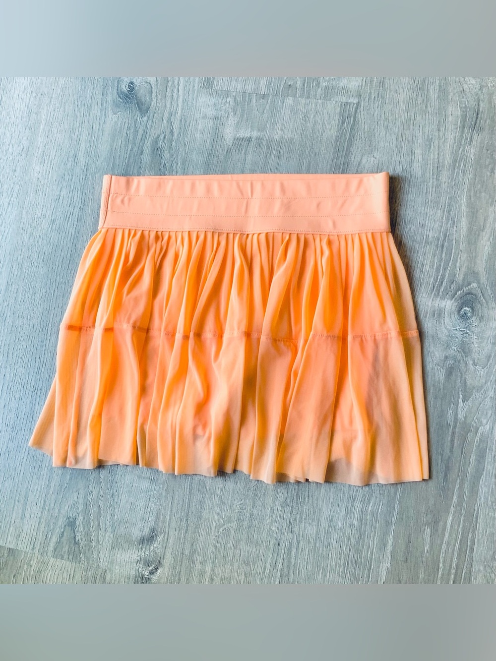 Thrive Peach Pleated Skater Mini Skort Women's Large